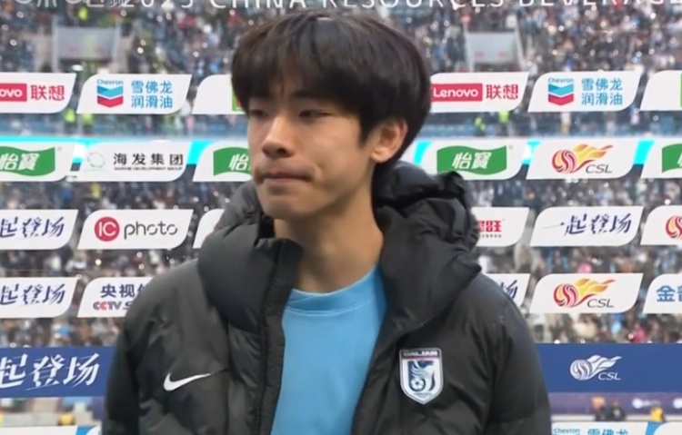  朱鹏宇：获得中超首个3分非常开心 是大连球迷不离不弃成就了我们
